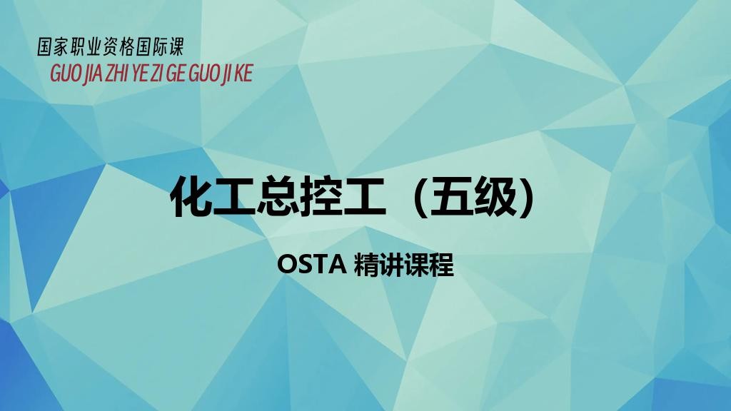 化工总控工（五级）