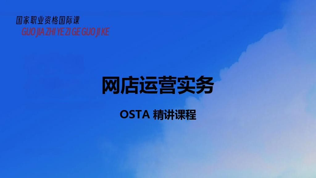 网店运营实务