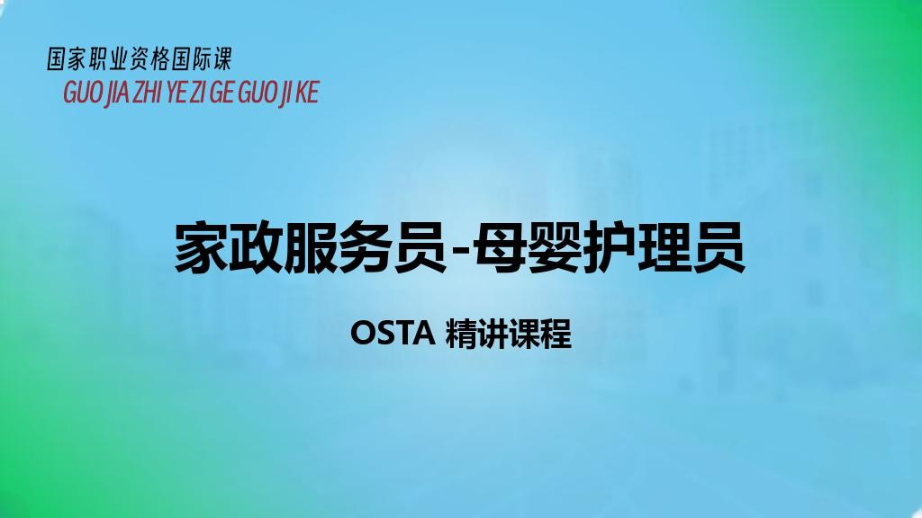 家政服务员-母婴护理员